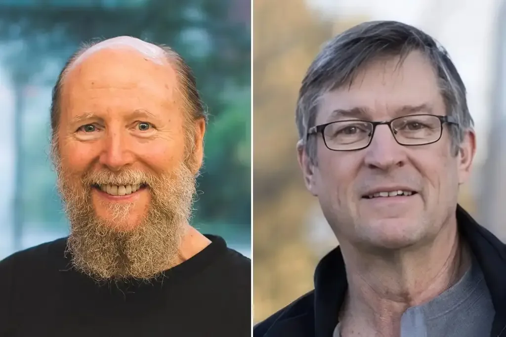 Andrew Barto e Richard Sutton: pesquisadores desenvolveram o aprendizado por reforço, uma técnica vital para chatbots como o ChatGPT